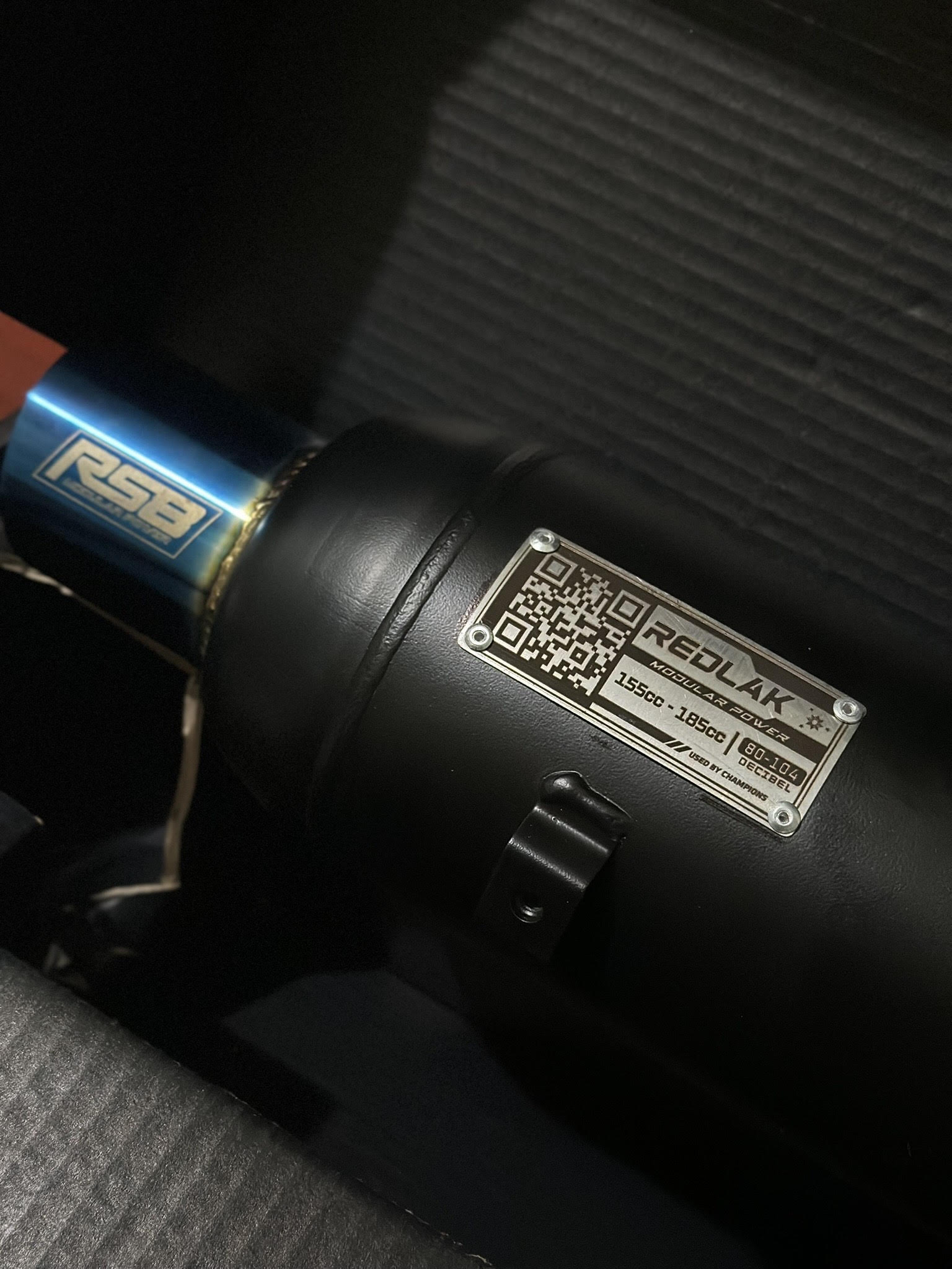 RS8 REDLAK MODULAR POWER PIPE (155cc to 185cc) - NMAX / AEROX V2 / NMAX AEROX V3 STANDARD