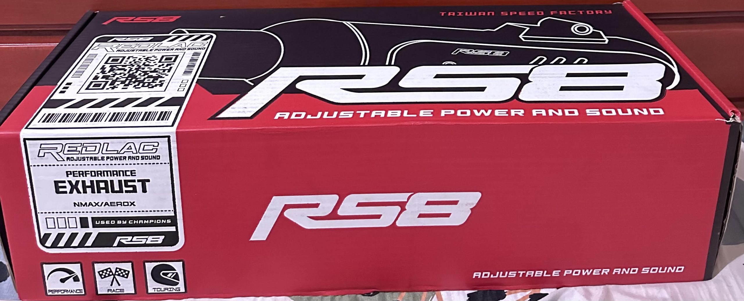 RS8 REDLAK MODULAR POWER PIPE (155cc to 185cc) - NMAX / AEROX V2 / NMAX AEROX V3 STANDARD - Image 3
