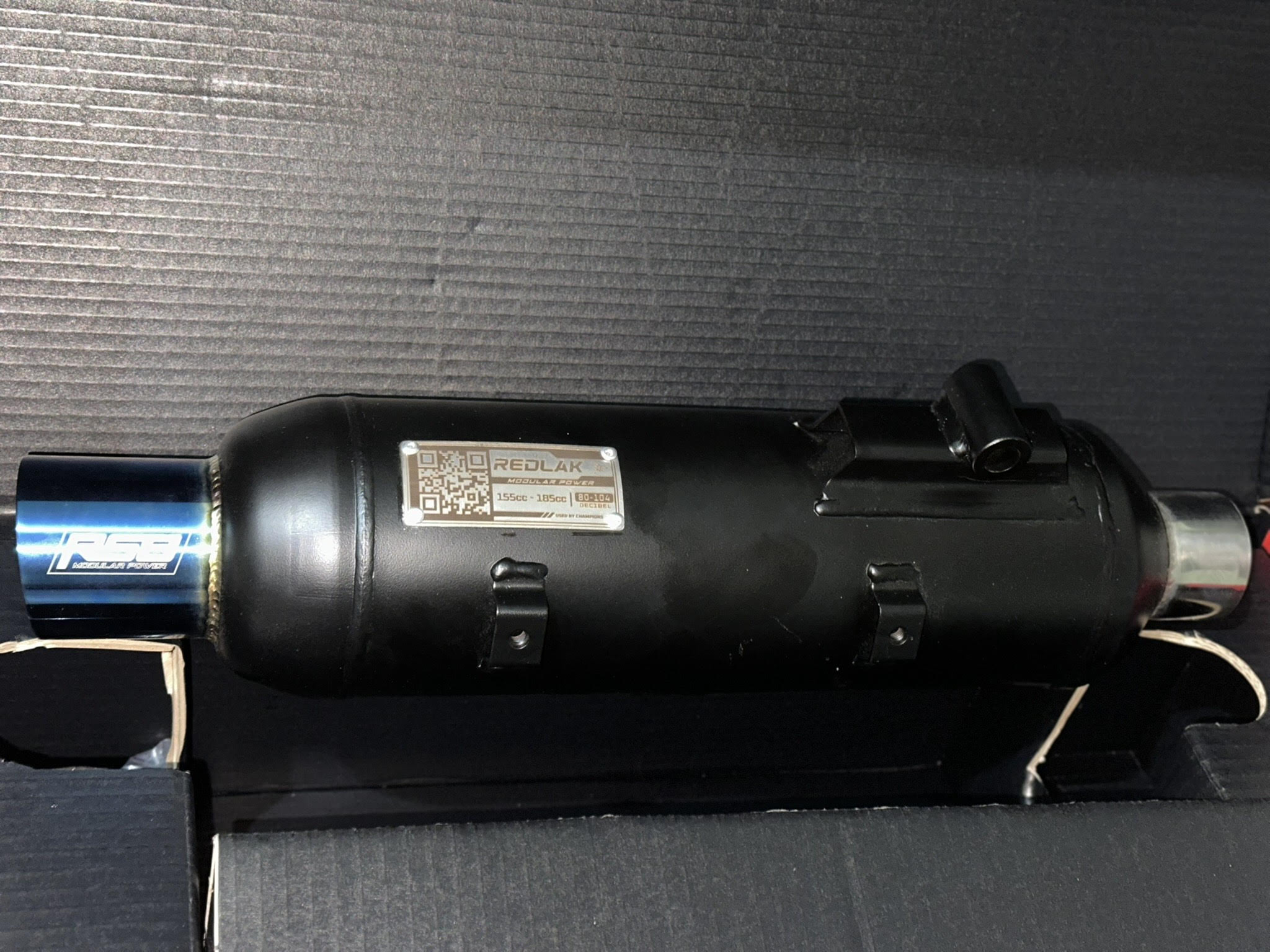 RS8 REDLAK MODULAR POWER PIPE (155cc to 185cc) - NMAX / AEROX V2 / NMAX AEROX V3 STANDARD - Image 2